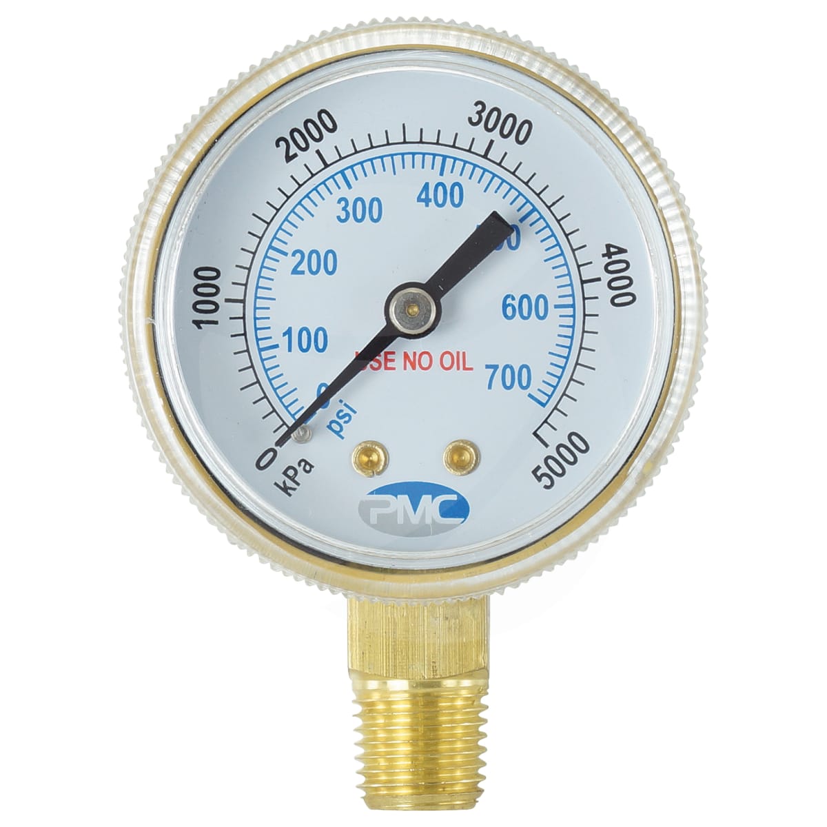 NITROGEN GAUGE, PMC, 0700 PSI PMC, KPA/PSI, LOW